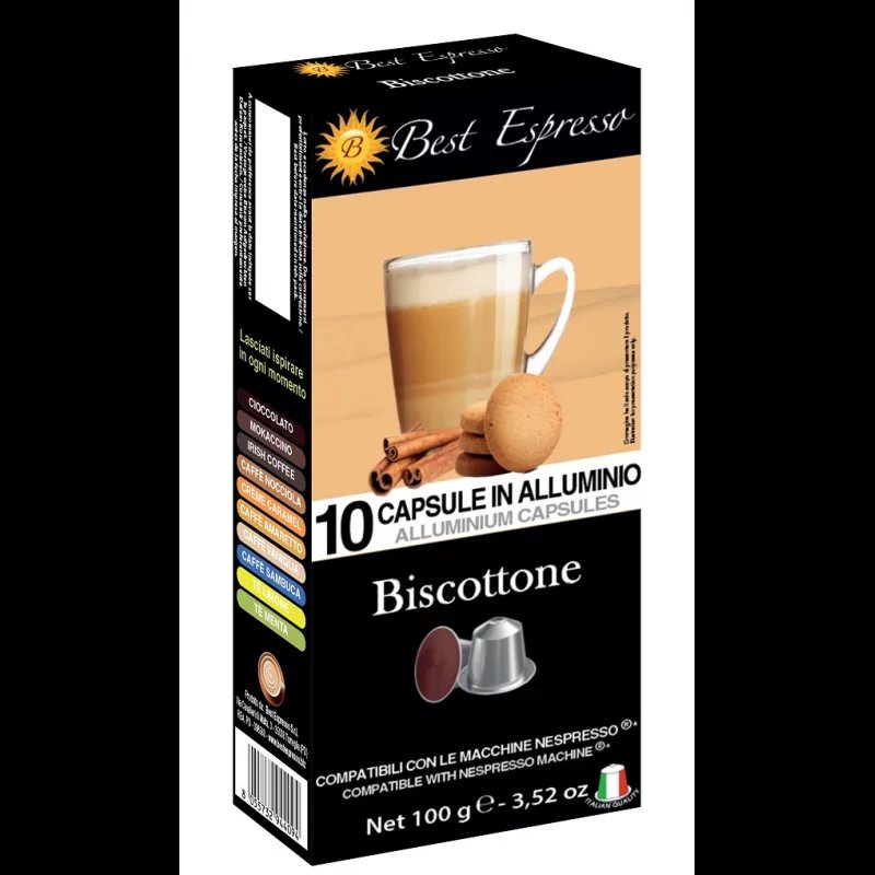 x10 Capsules Café Biscottone Spéculos Cannelle Compatibles Nespresso