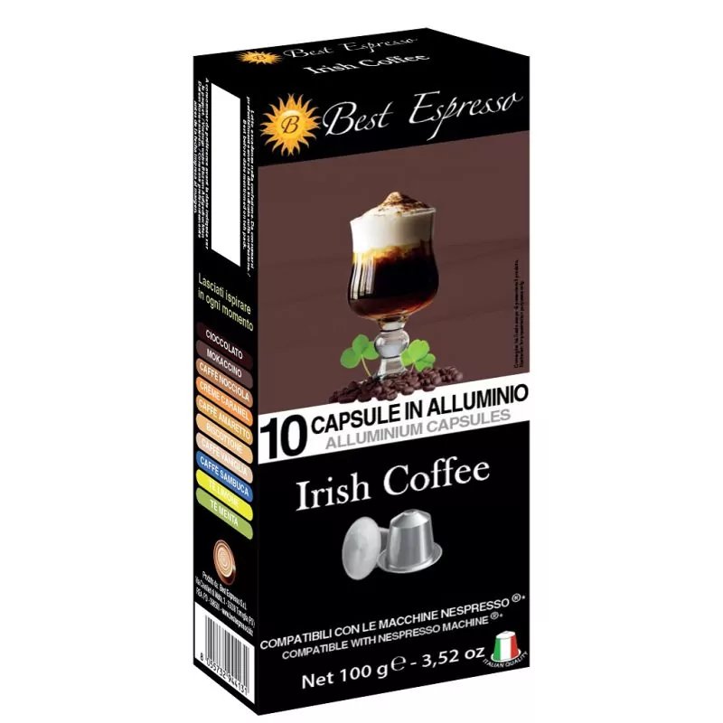 x10 Café au Lait gout Bailey's Compatibles Machine à Café Nespresso